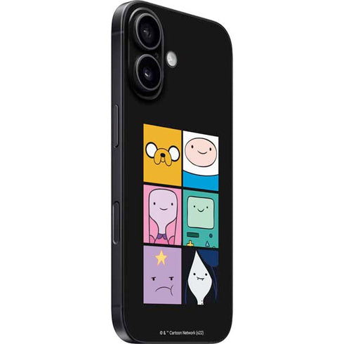 Adult Swim Adventure Time Character Tiles iPhone 16 Plus Skin